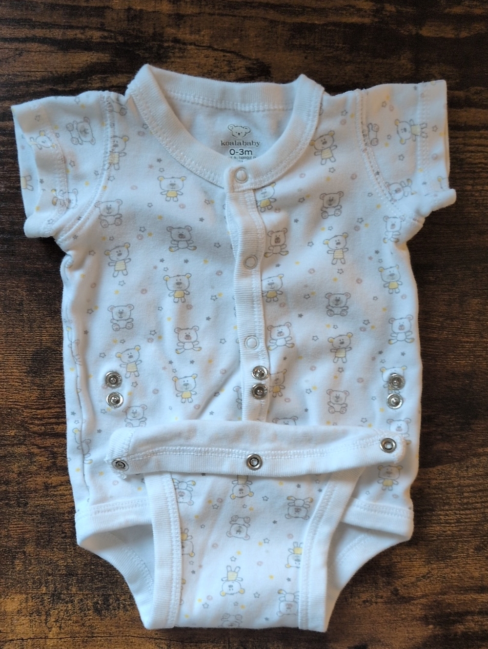 5/$25 Koalababy White Baby Onesie 0-3M